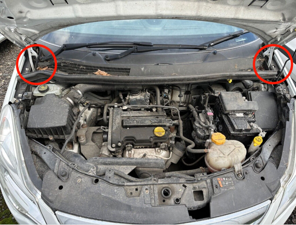 Corsa Scuttle Wiring Location